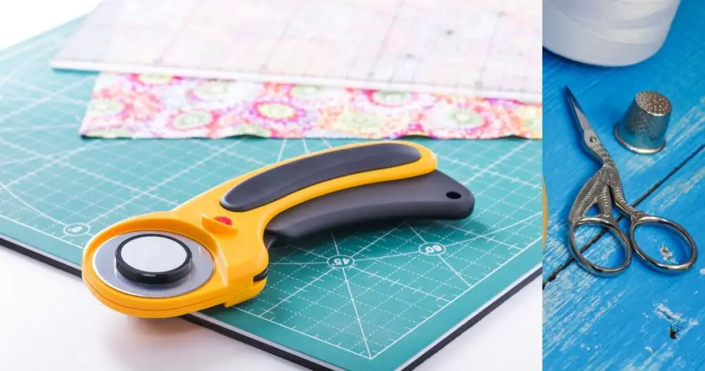 rotary cutter, embroidery scissors